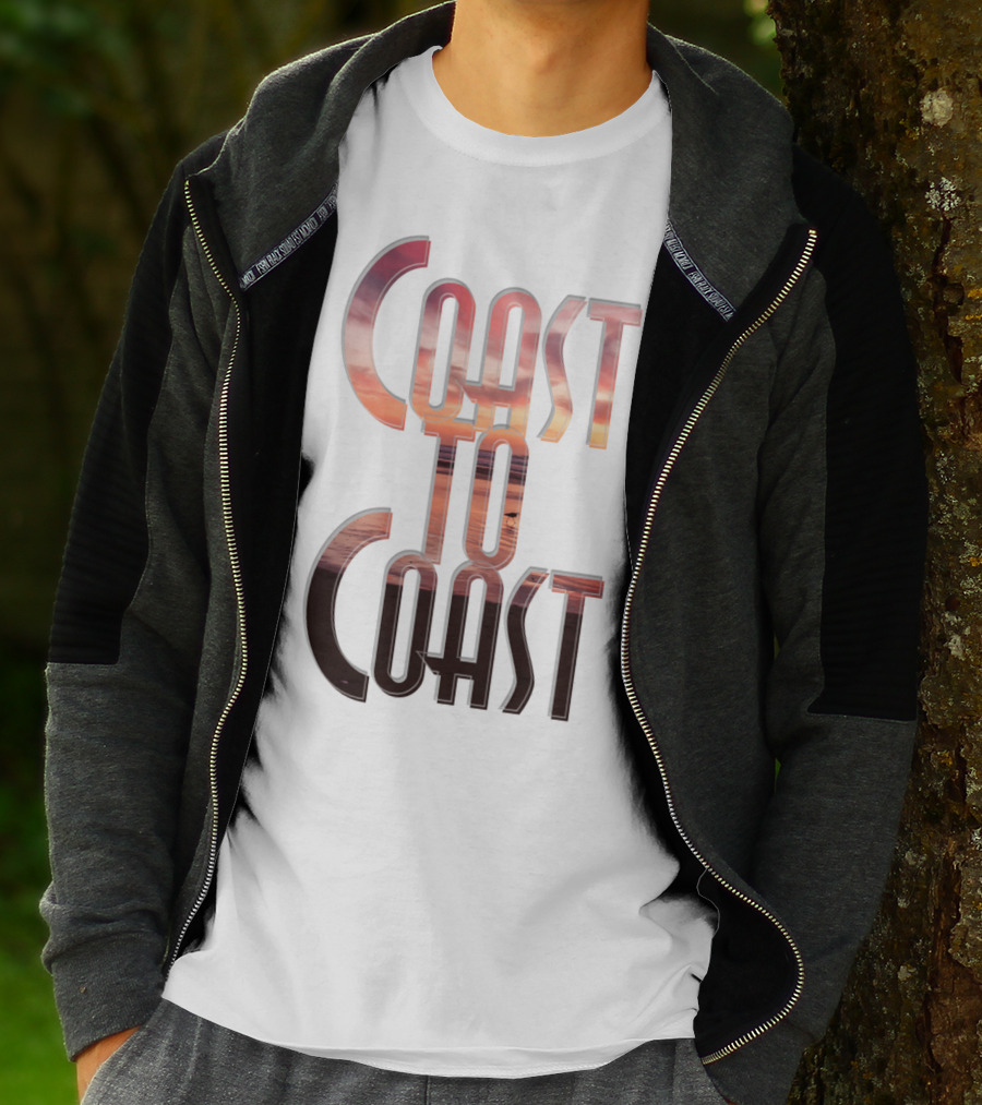 Coast To Coast AM Sunset Reflections T-Shirt