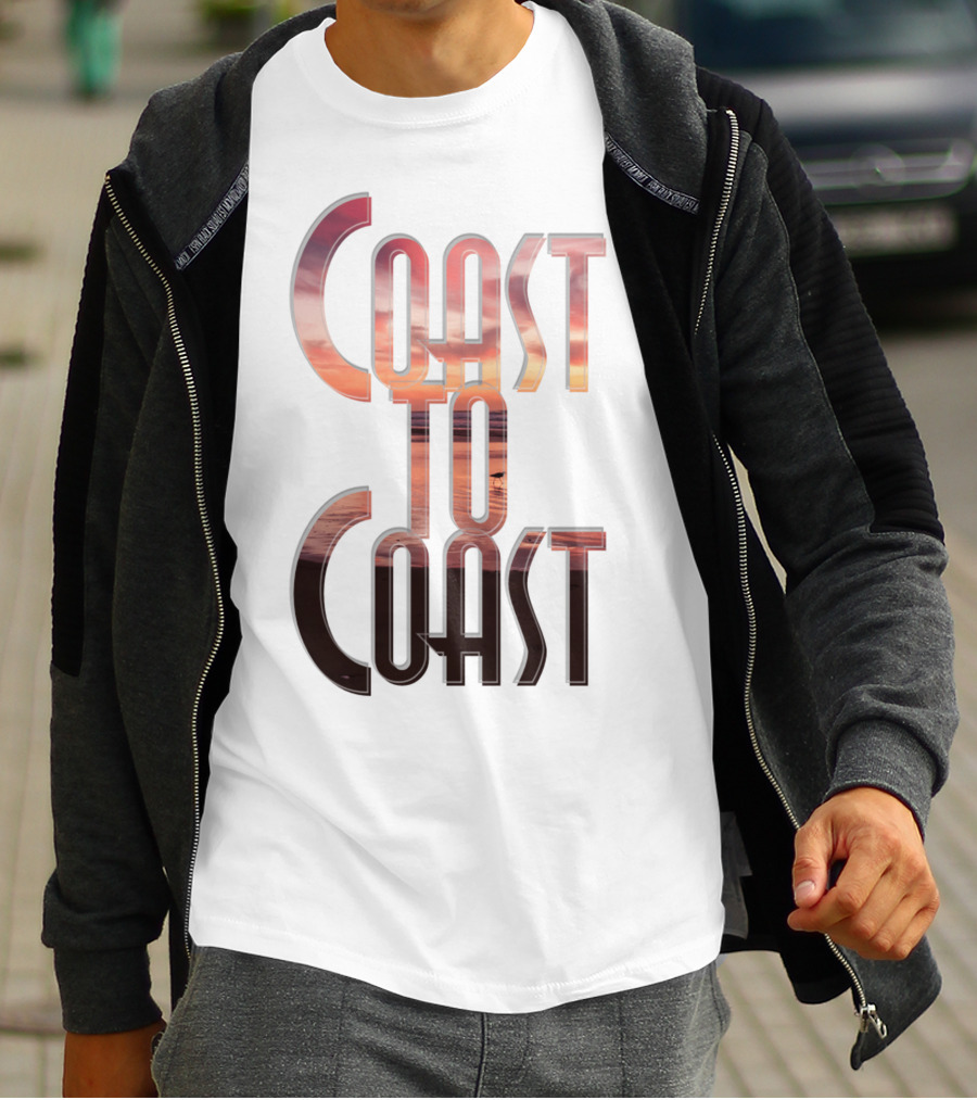 Coast To Coast AM Sunset Reflections T-Shirt