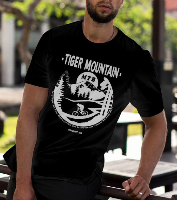 Tiger Mountain MTB Fully Rigid Joy Ride Megafauna Off The Grid Predator Issaquah WA T-Shirt
