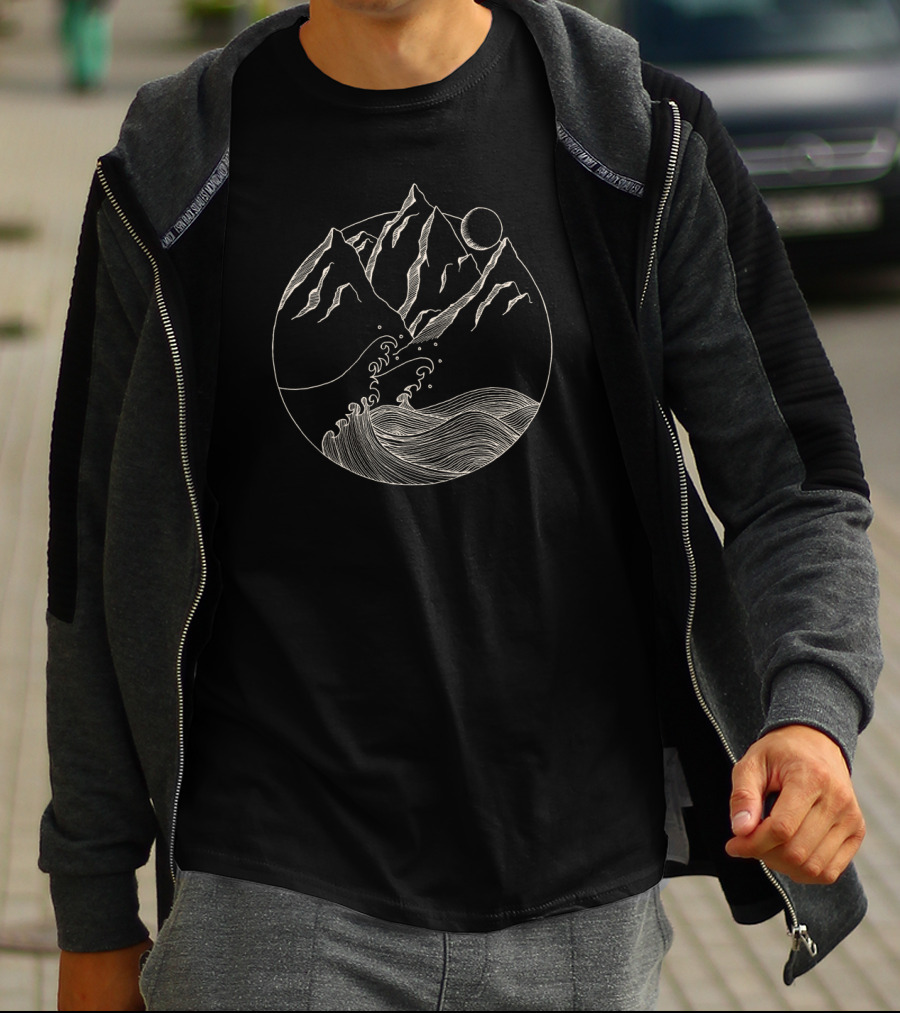 From The Oceans To The Mountains Wave And Peak Harmony T-Shirt