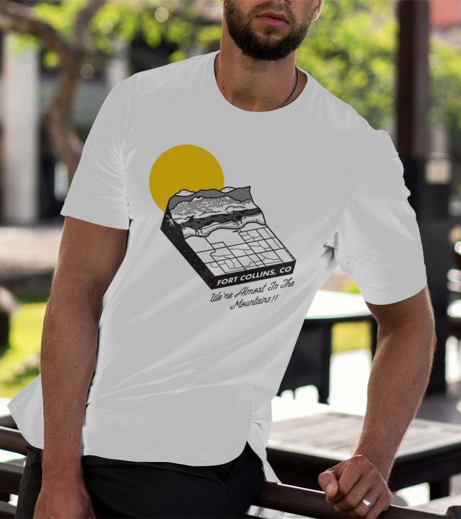Almost There Yellow Sun Over Mountain T-Shirt