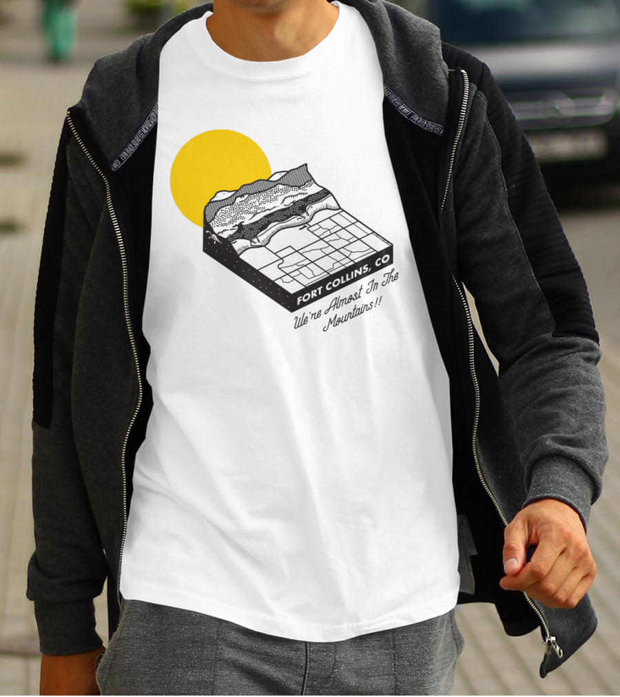Almost There Yellow Sun Over Mountain T-Shirt