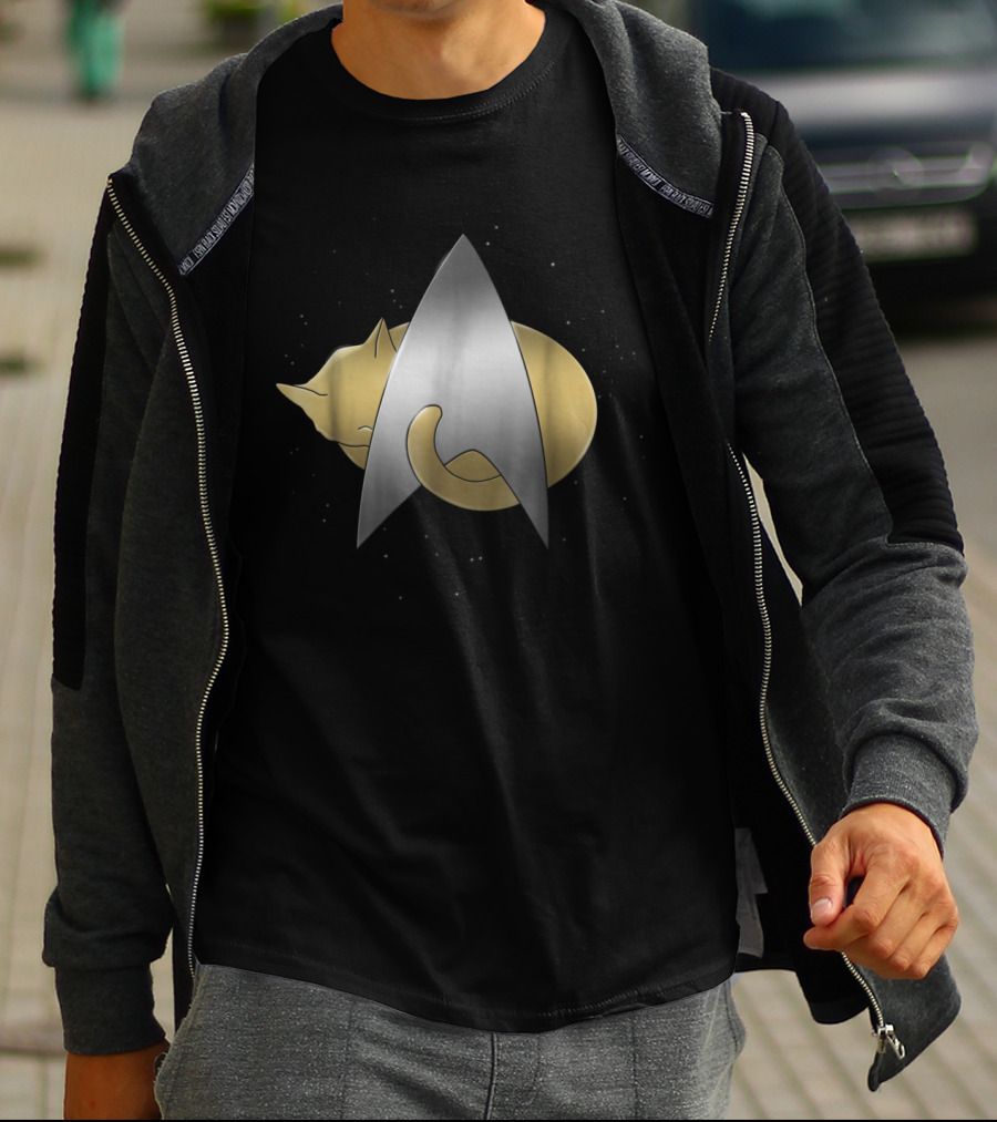 Star Trek Kitty Cat Chevron T-Shirt
