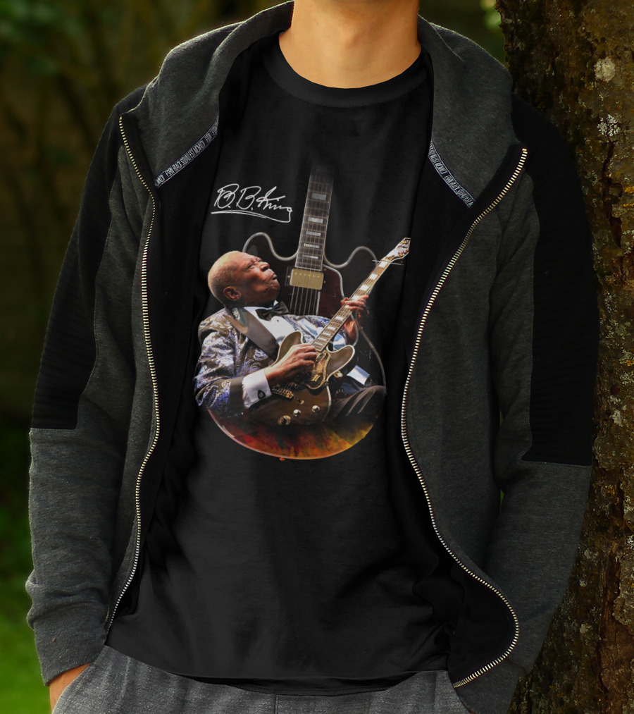 B.B. King Signature Blues Legend With Iconic Guitar T-Shirt