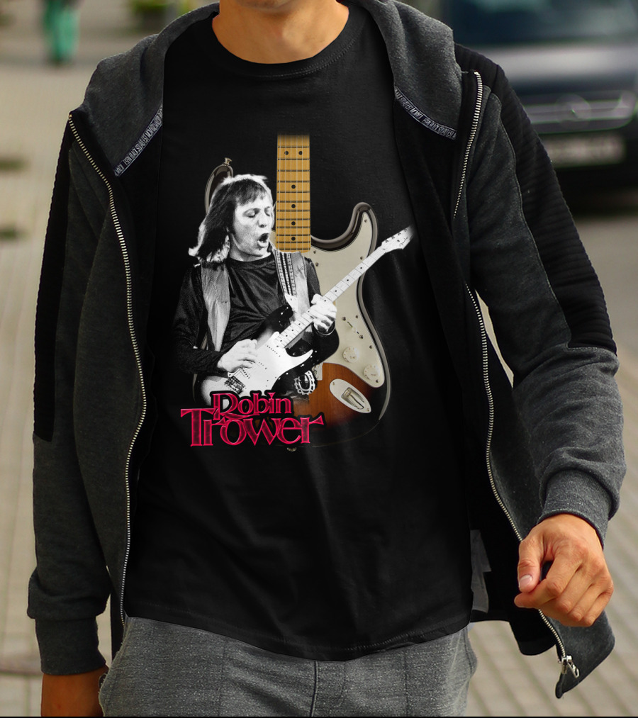 Robin Trower Electric Guitar Performance Iconic T-Shirt