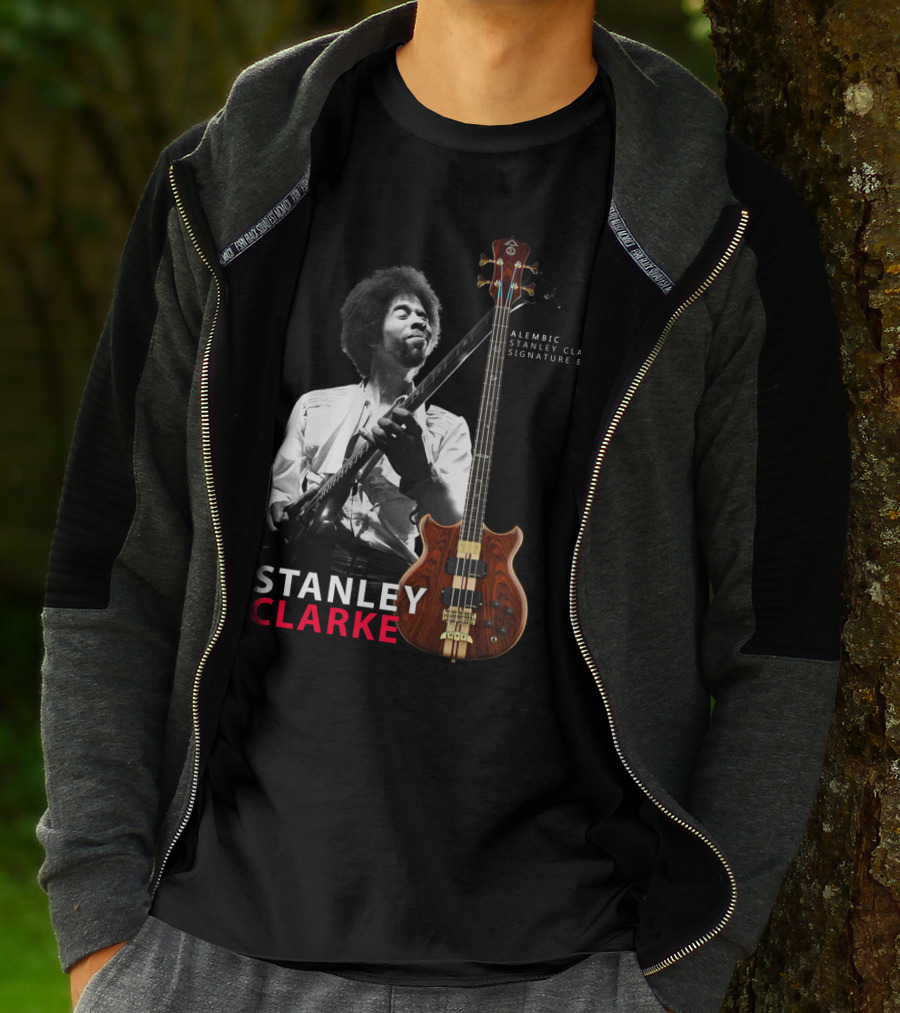Stanley Clarke Alembic Signature Bass Album Cover T-Shirt