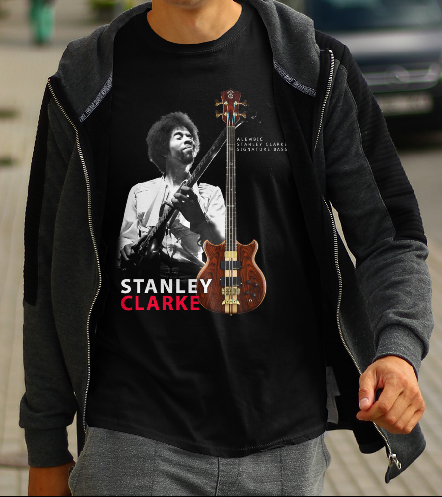 Stanley Clarke Alembic Signature Bass Album Cover T-Shirt