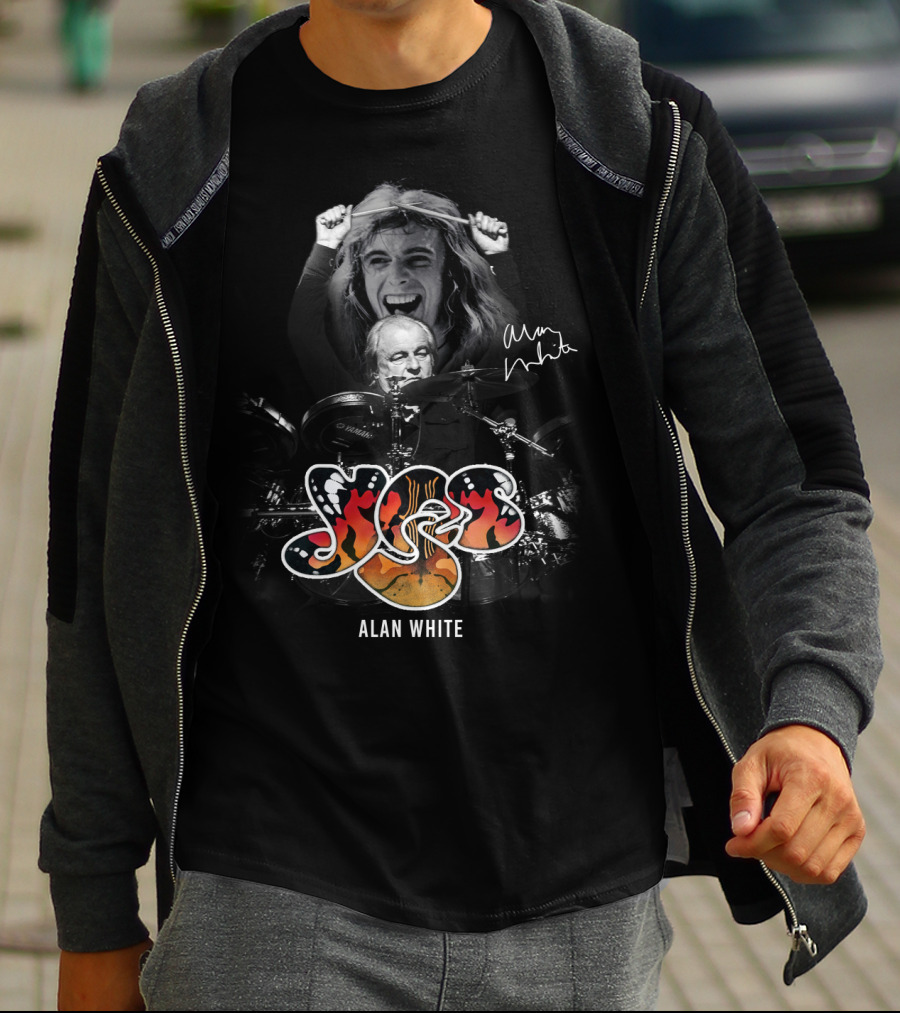 Yes Alan White Signature Tribute - Psychedelic Fire T-Shirt