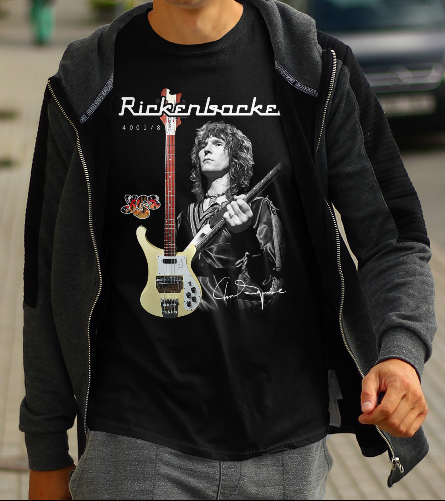 Rickenbacker 4001/8 Yes Chris Squire Signature T-Shirt
