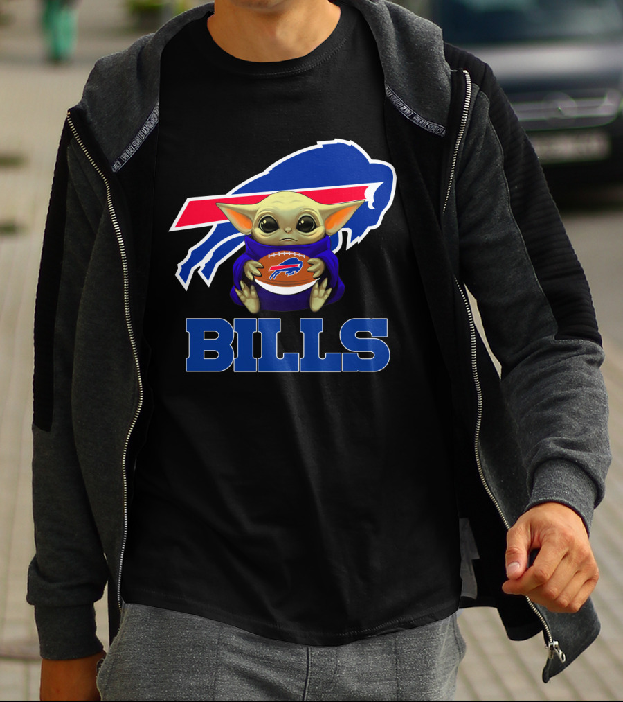 Buffalo Bills Baby Yoda Football Fan T-Shirt
