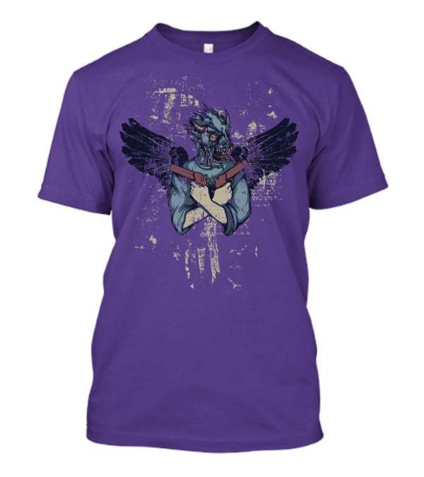 THE CHIM Winged Creature With Shielded Arms T-Shirt