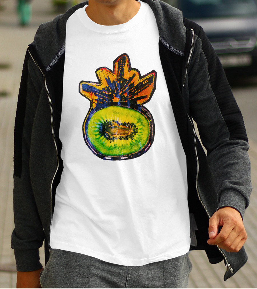 Kiwi City Skyline Fusion With New York Iconic T-Shirt