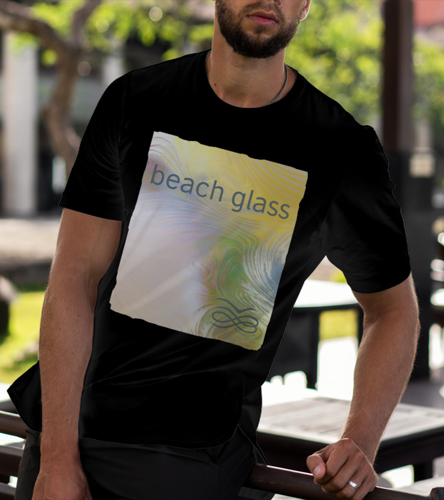 Beach Glass By Gp-beach.com With Swirling Pastel T-Shirt
