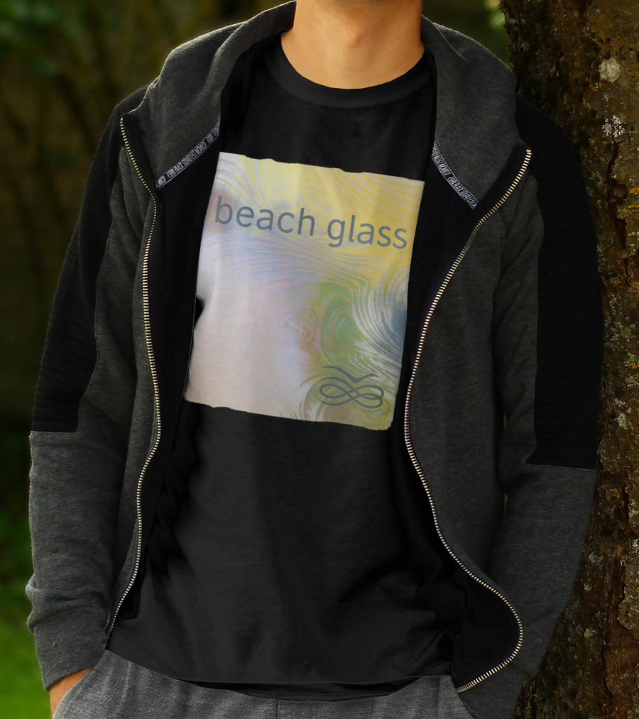 Beach Glass By Gp-beach.com With Swirling Pastel T-Shirt