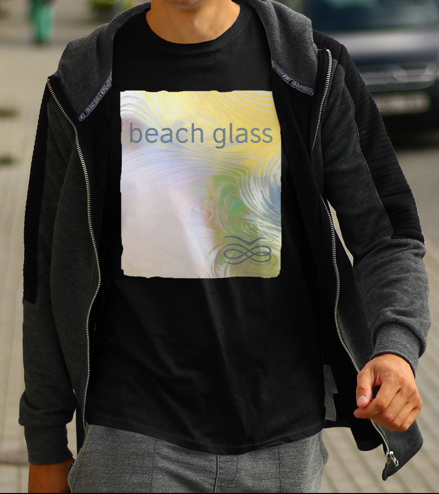 Beach Glass By Gp-beach.com With Swirling Pastel T-Shirt