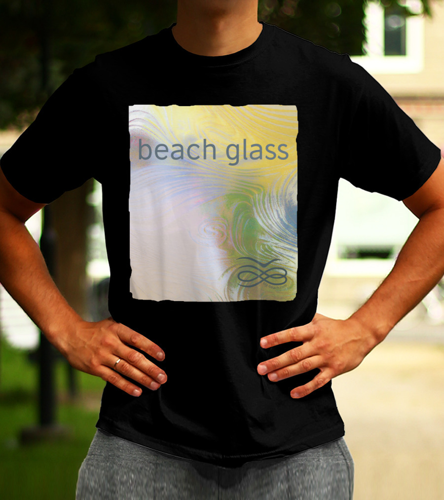 Beach Glass By Gp-beach.com With Swirling Pastel T-Shirt