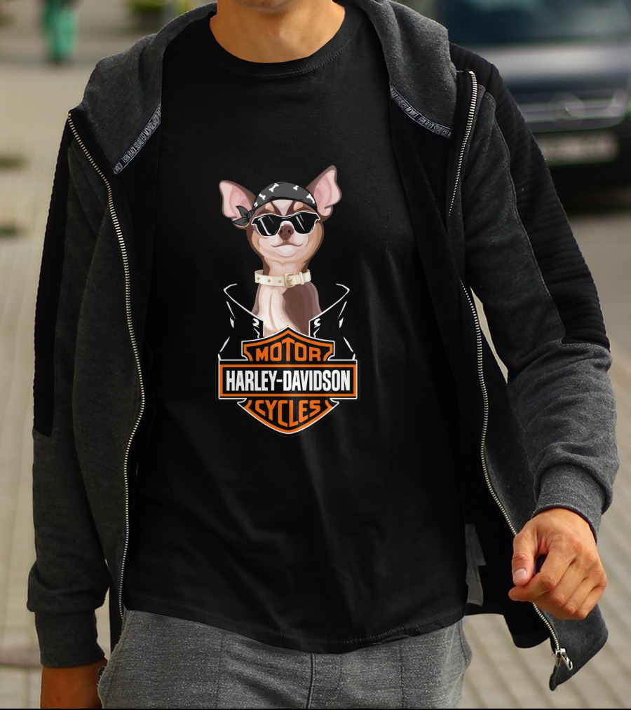 Chihuahuas Motorcycles Harley Davidson Cycles T-Shirt