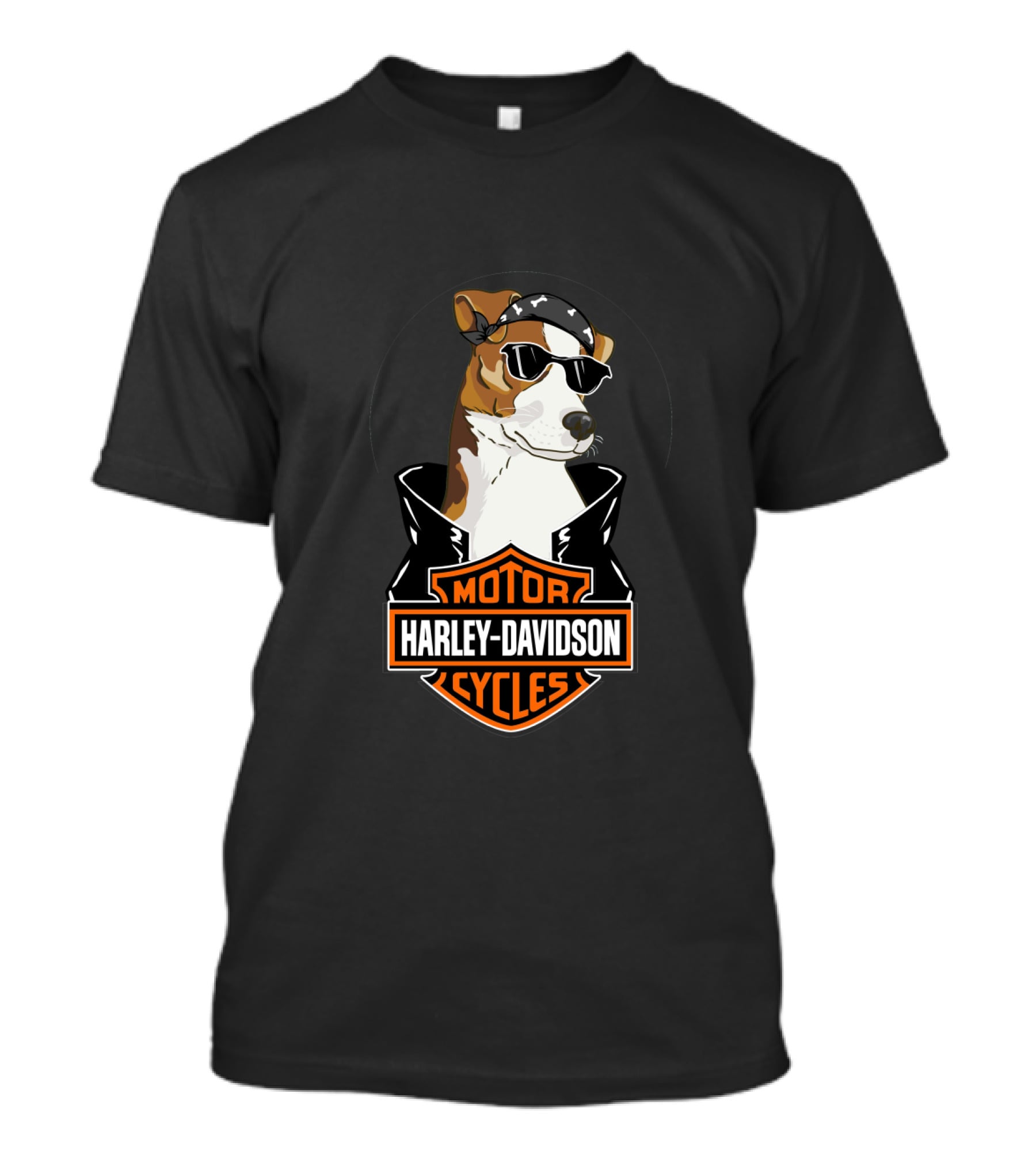 Jack Russell Terriers Harley Davidson Motorcycles T-Shirt