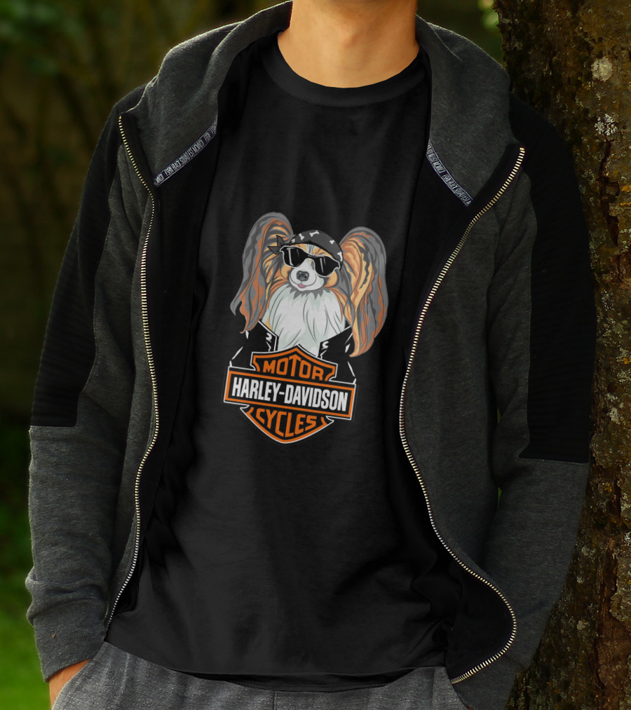 Harley Davidson Motor Cycles Papillons T-Shirt