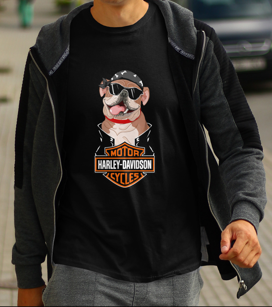 Harley Davidson English Mastiff Motorcycles T-Shirt