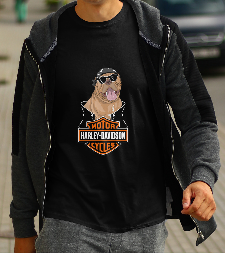 Harley Davidson Biker Mastiff Motorcycles T-Shirt