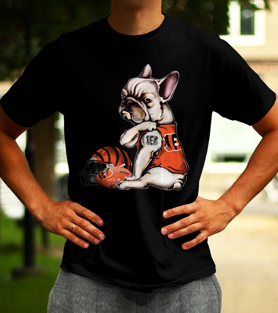 Cincinnati Bengals Pug Helmet Football 18 T-Shirt