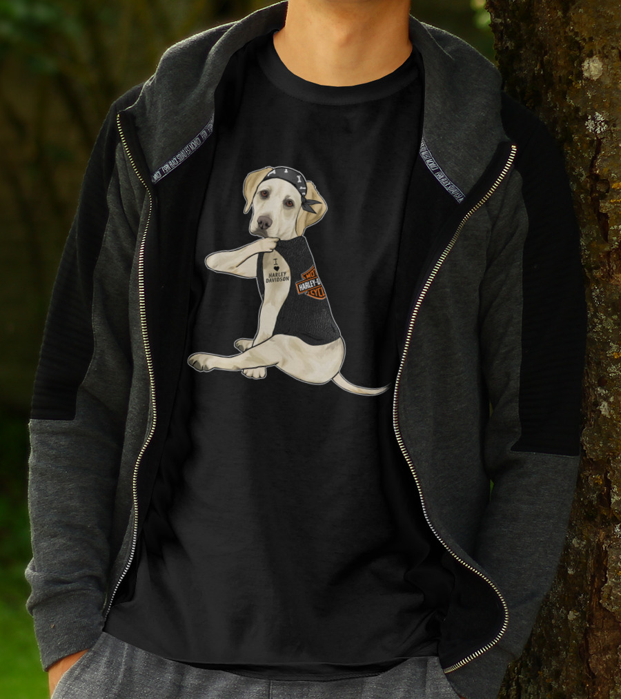 Labrador Retriever Harley Davidson Biker Pup T-Shirt