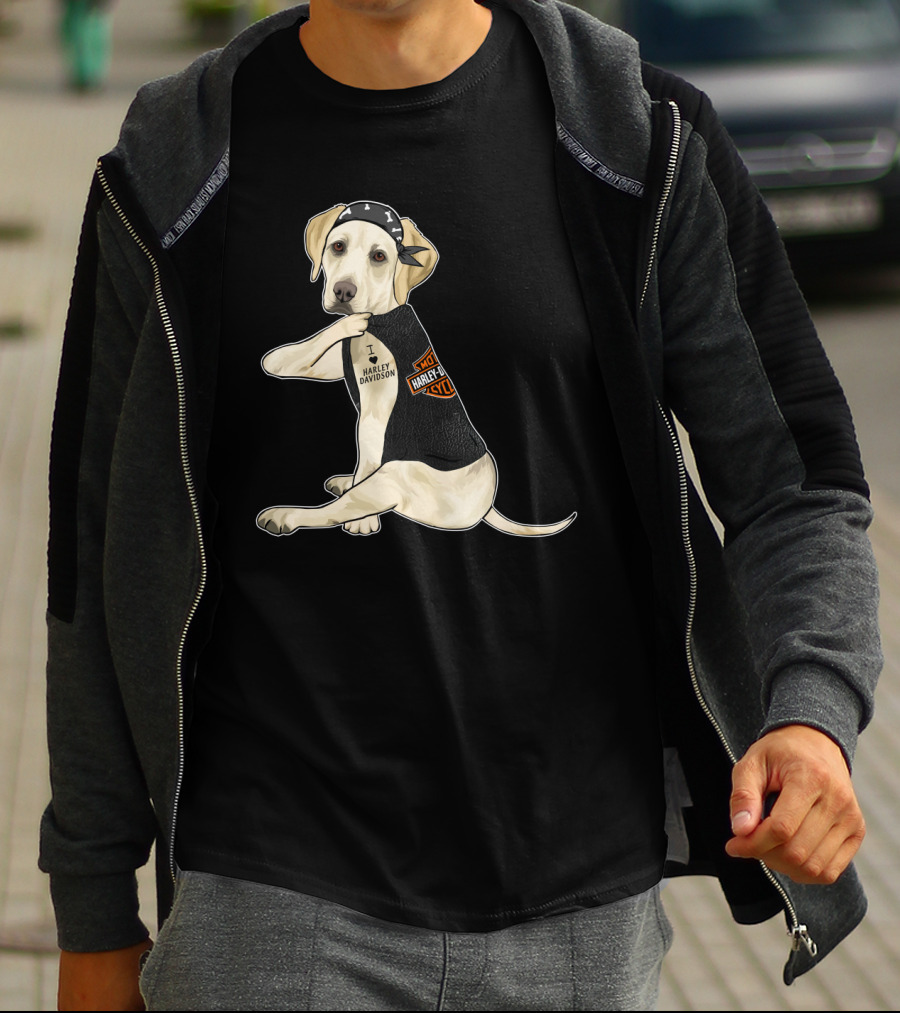 Labrador Retriever Harley Davidson Biker Pup T-Shirt