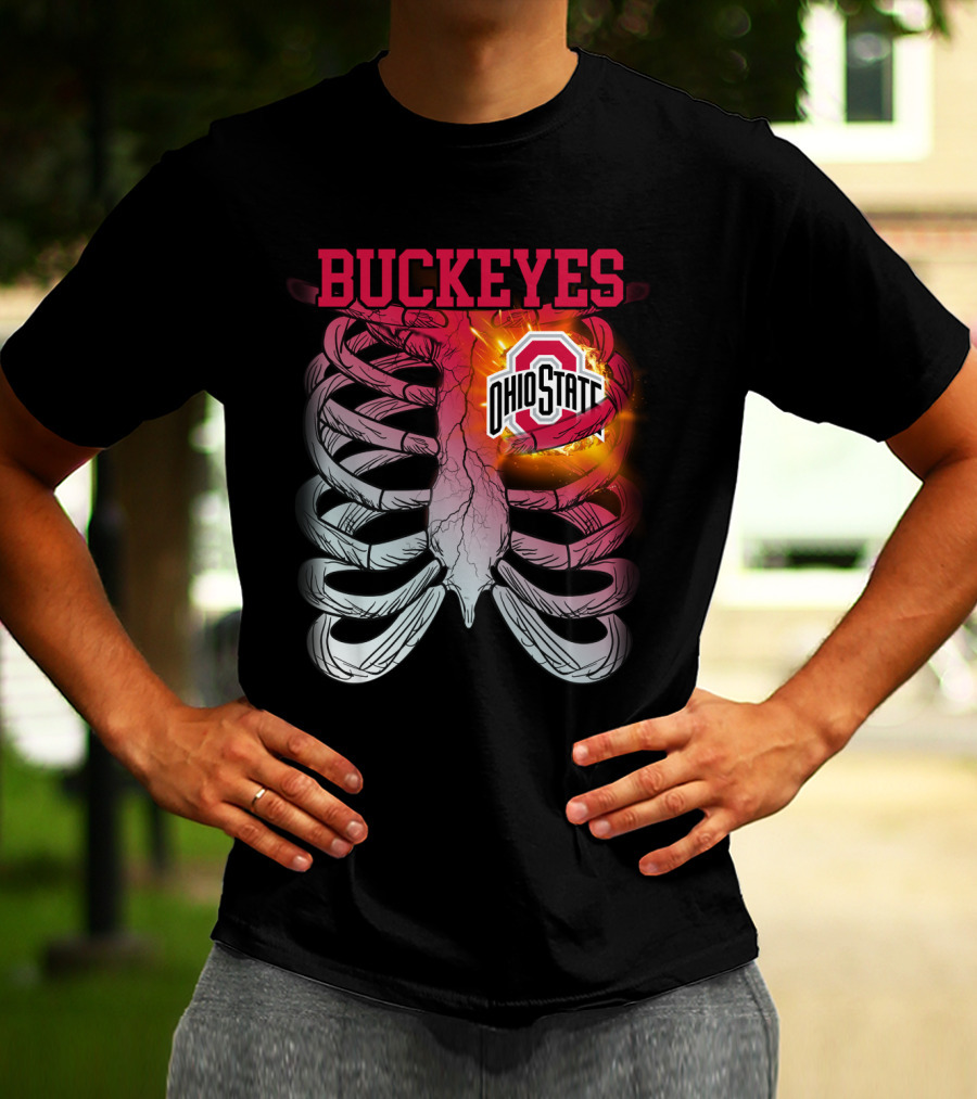 Buckeyes Ohio State Logo Rib Cage T-Shirt