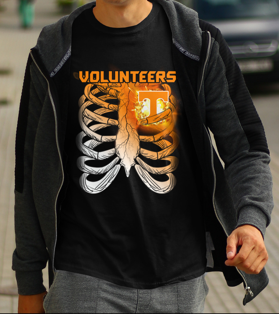 Volunteers Tennessee T Logo Ribcage T-Shirt