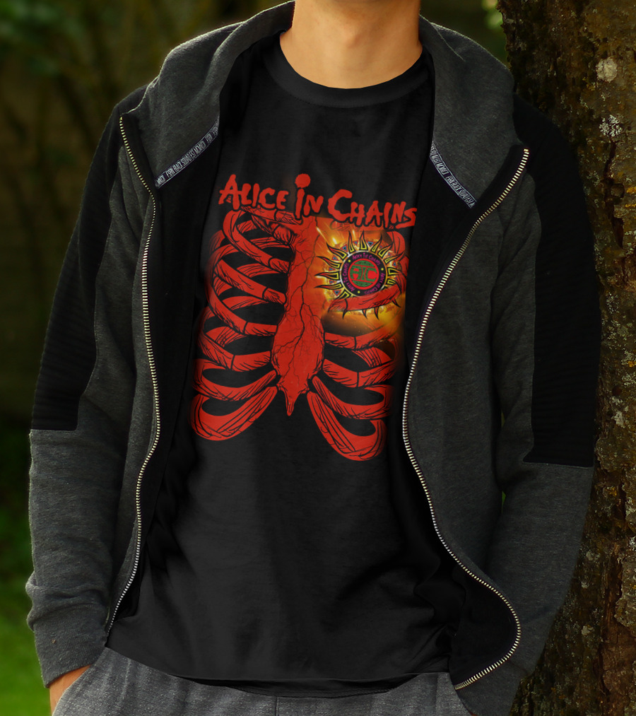 Alice In Chains Sun Ribcage Art T-Shirt