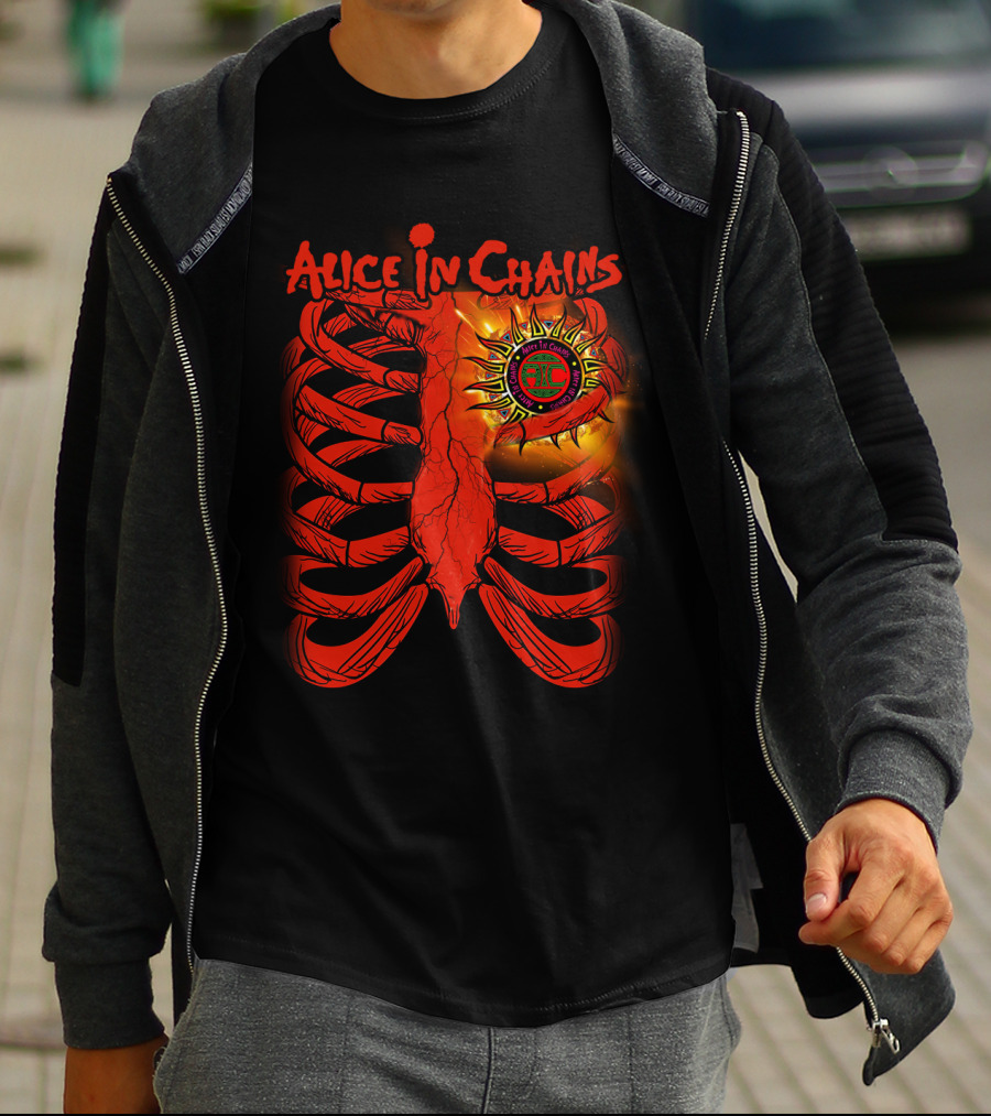 Alice In Chains Sun Ribcage Art T-Shirt