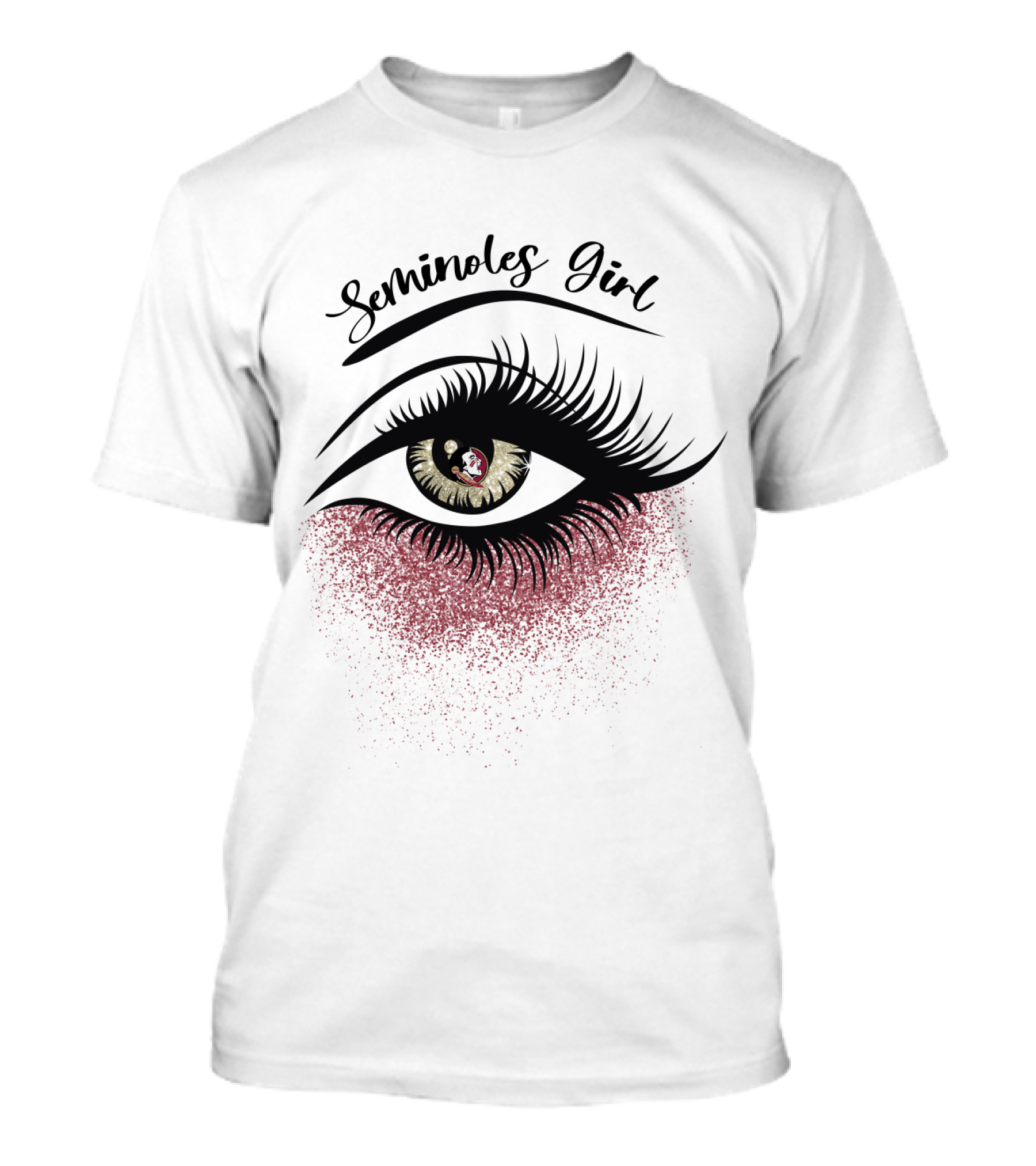 Seminoles Girl Florida State Eye Art T-Shirt