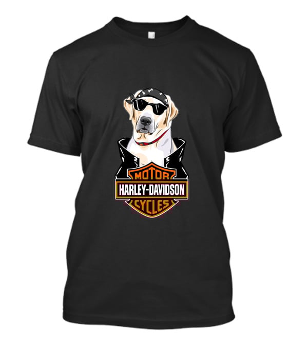 Harley Davidson Labrador Retriever Motorcycle T-Shirt