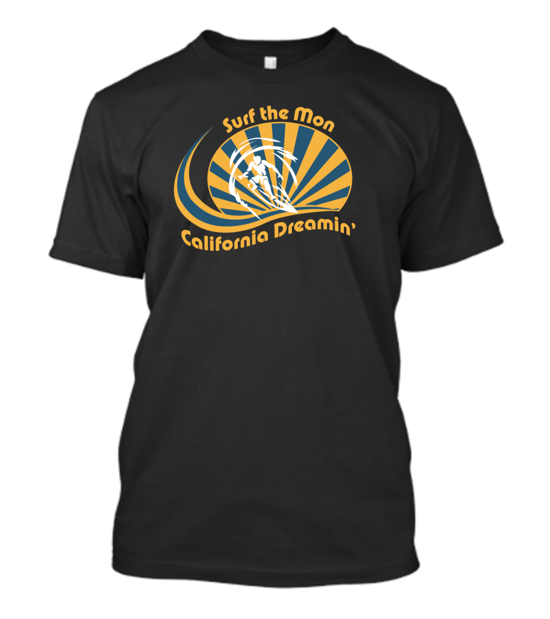 Surf The Mon California Dreamin’ Retro Wave T-Shirt