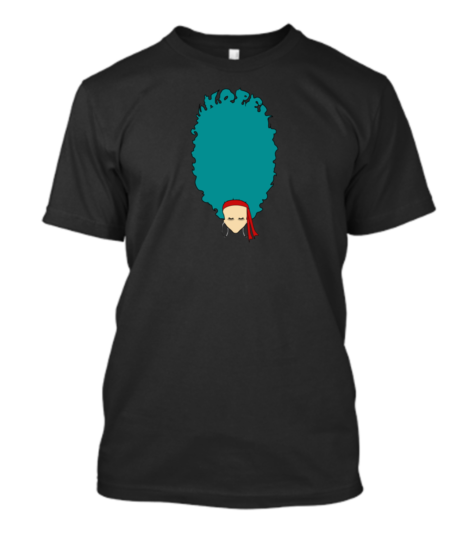 Hope In Fro Hair With Red Headband Art Concept T-Shirt