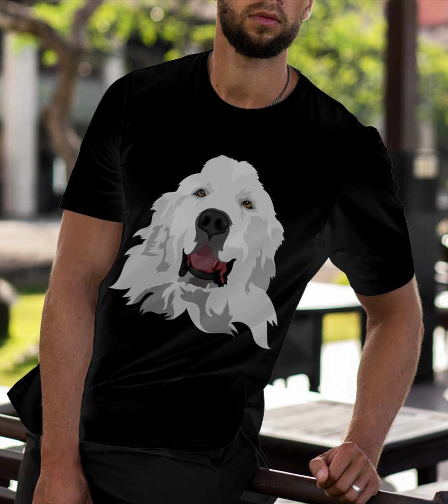 Greatest Pyr Great Pyrenees Dog Breed Face T-Shirt