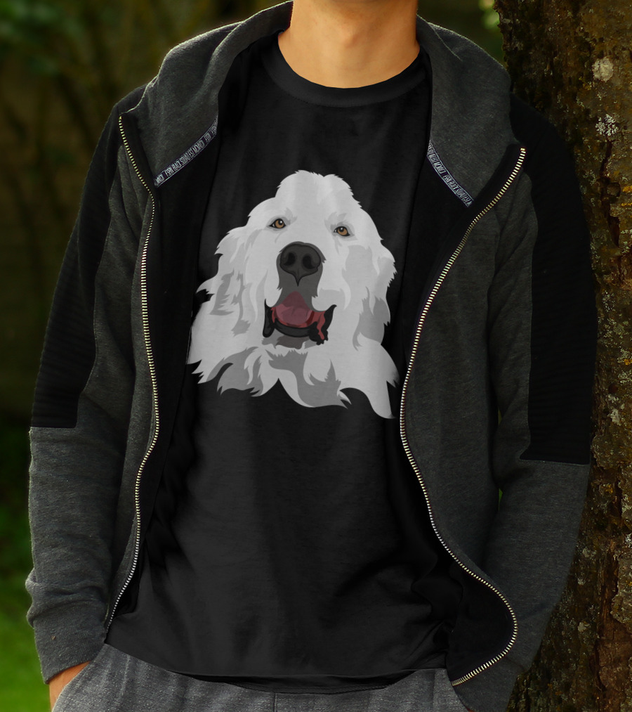 Greatest Pyr Great Pyrenees Dog Breed Face T-Shirt