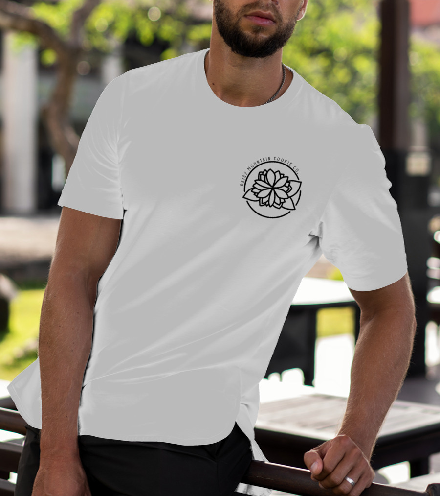 Jamis Mountain Cookie Co Black Small Logo Flower Circle T-Shirt