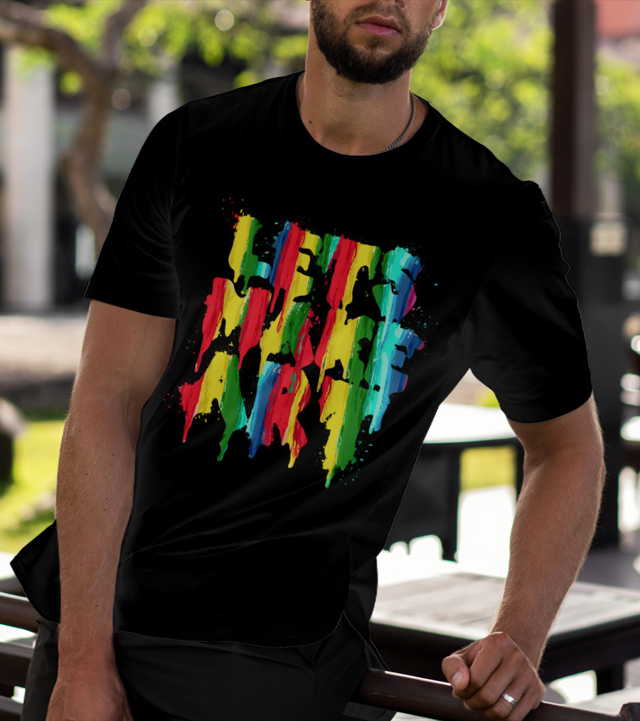 Colorful Rainbow Let's Make T-Shirt