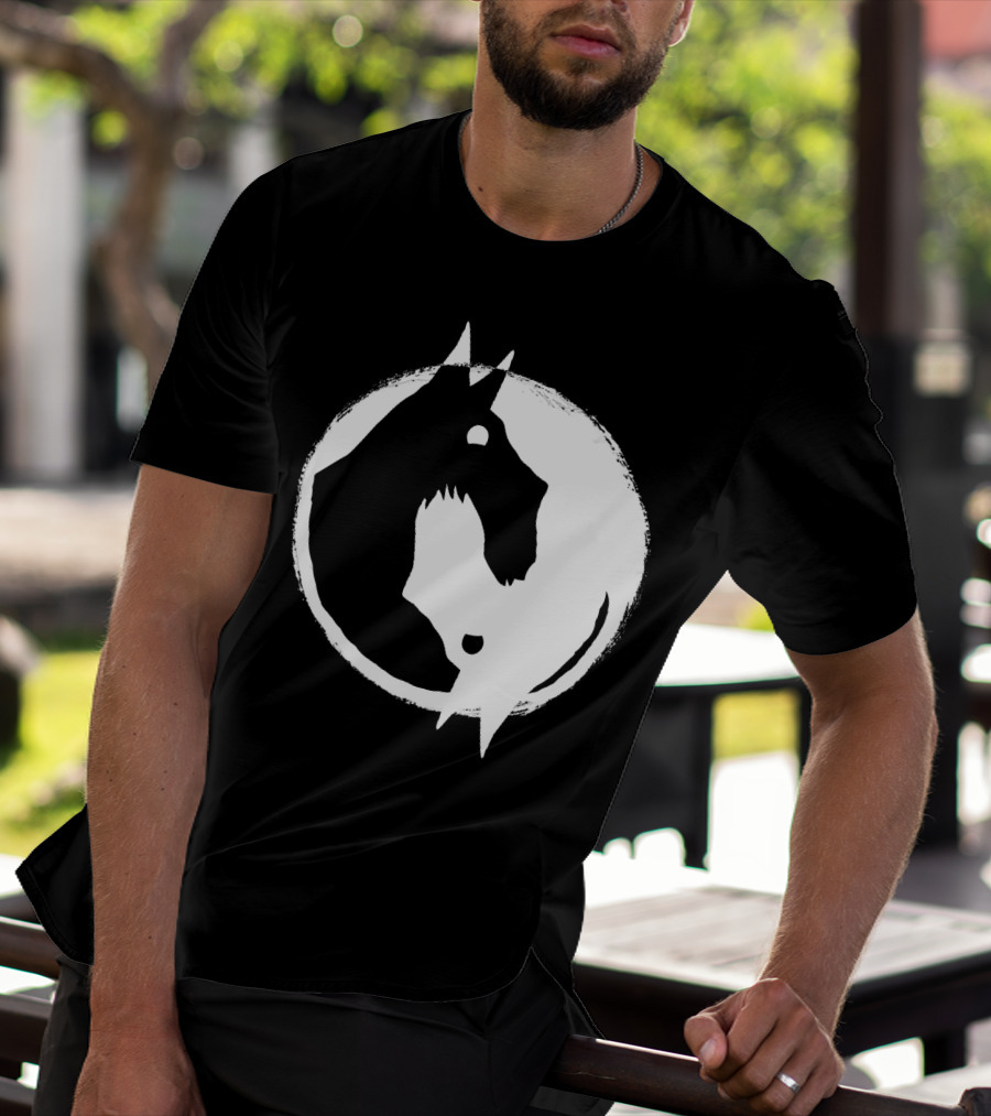 Yin Yang Dog Scottish Terrier T-Shirt