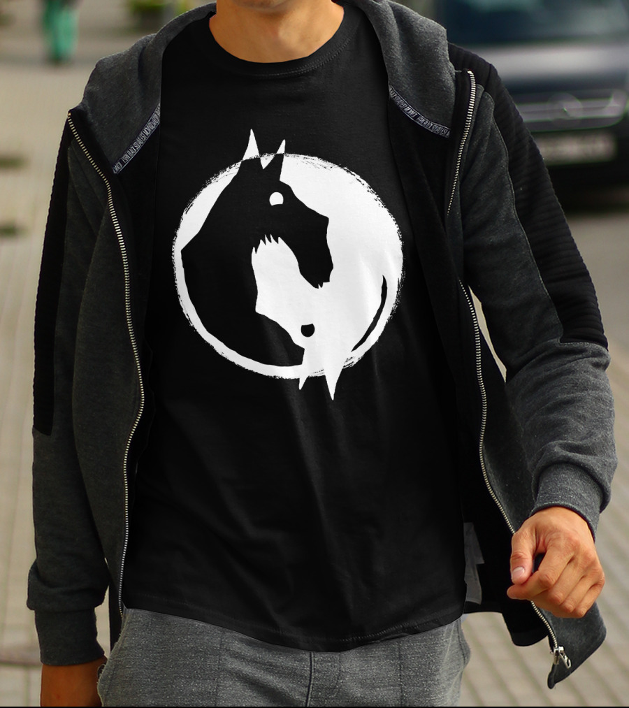 Yin Yang Dog Scottish Terrier T-Shirt