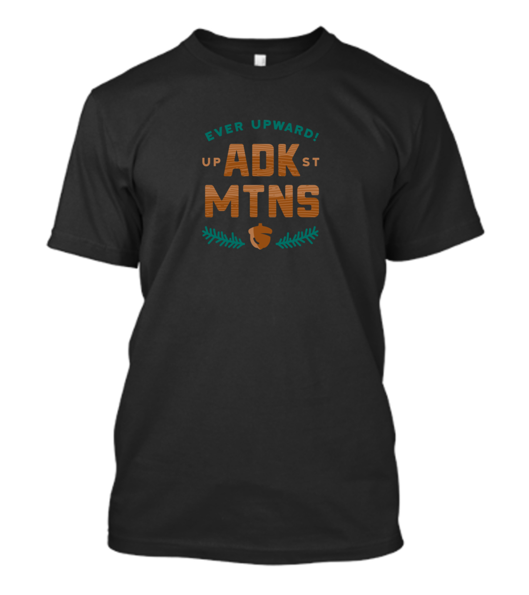 Ever Upward ADK Upstate Mountains Acorn Branches T-Shirt