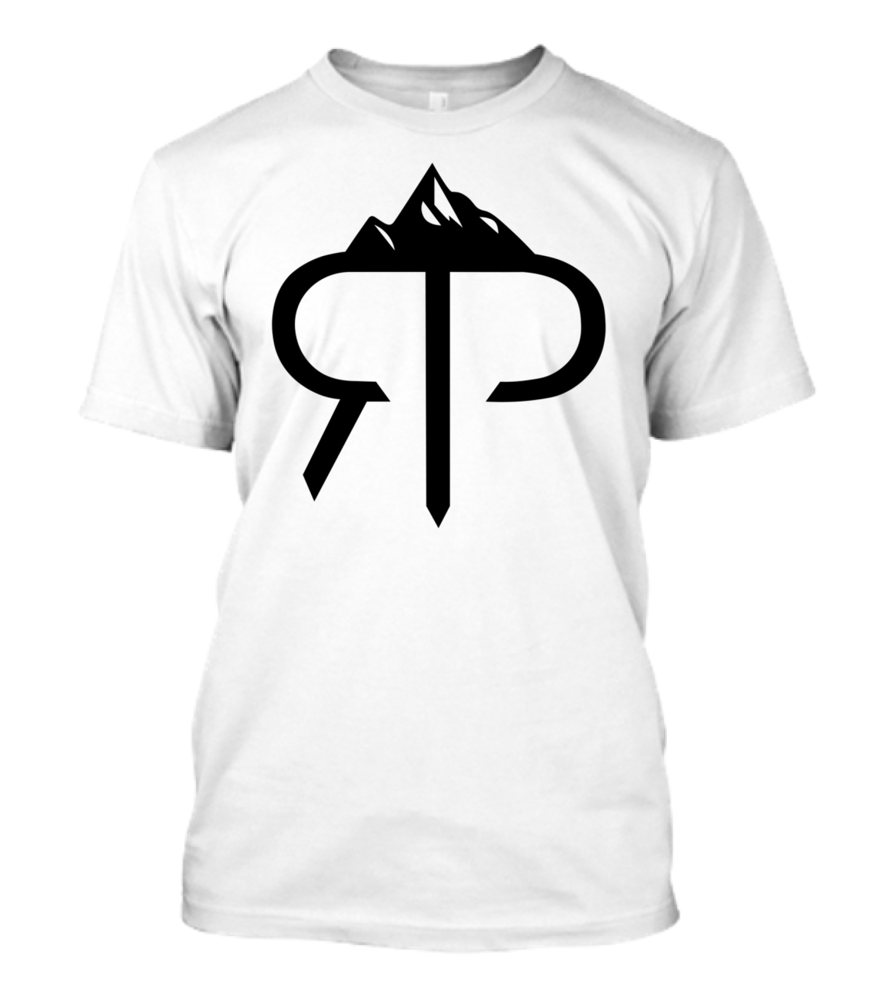 RP Mountain Logo With Stylized Peaks And Lettering T-Shirt