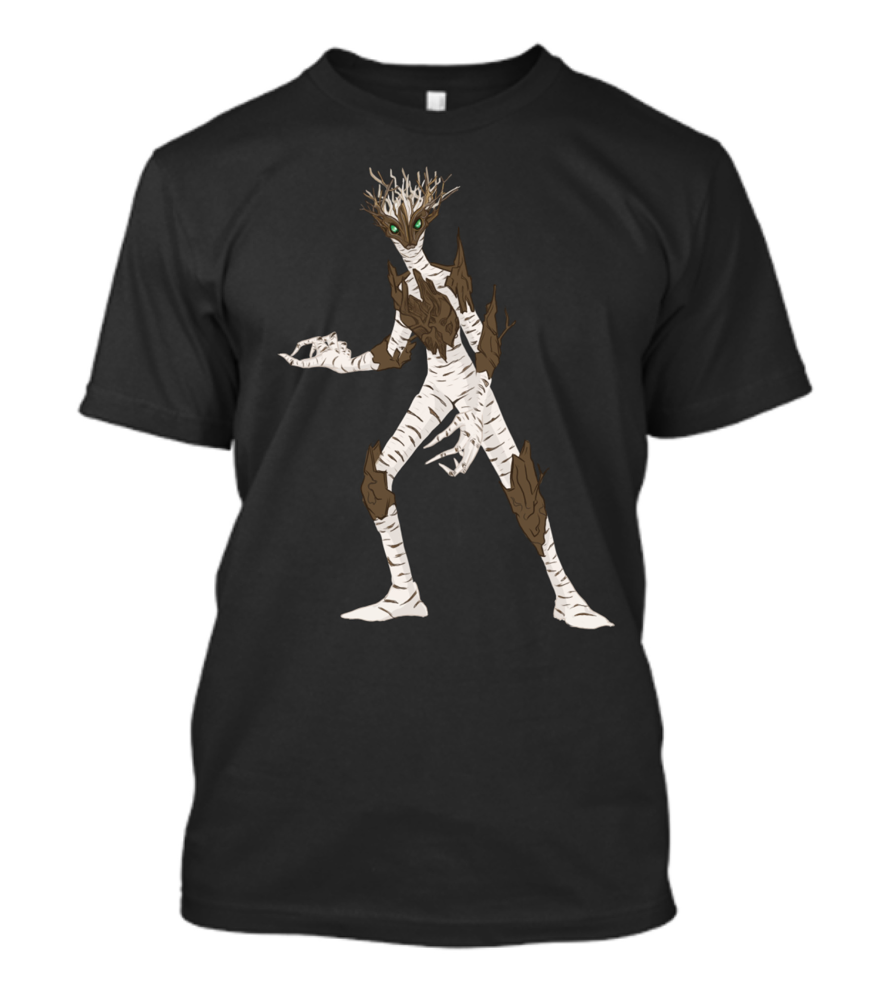 Birch Willow Creature With Tree-Like Features T-Shirt