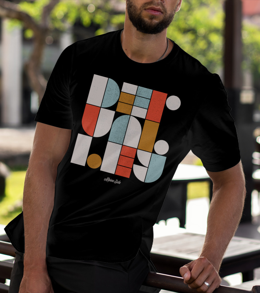 Deer Valley Alpine Side Geometric T-Shirt