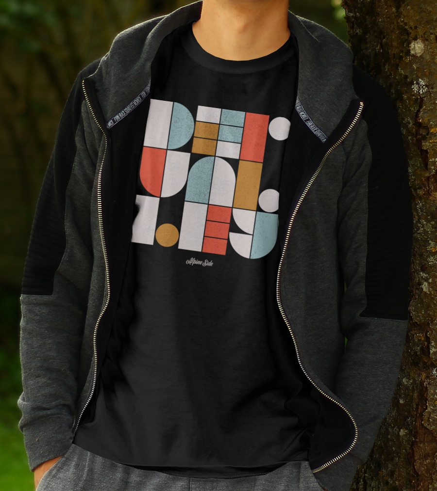 Deer Valley Alpine Side Geometric T-Shirt