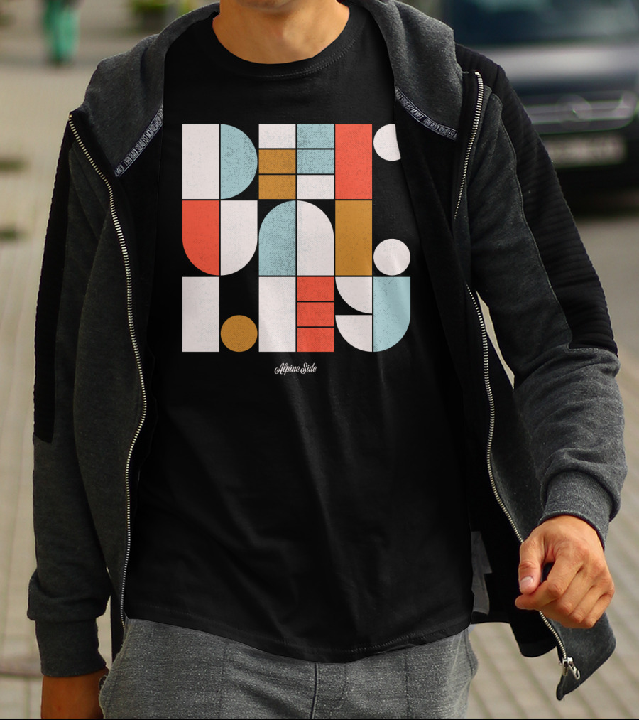Deer Valley Alpine Side Geometric T-Shirt