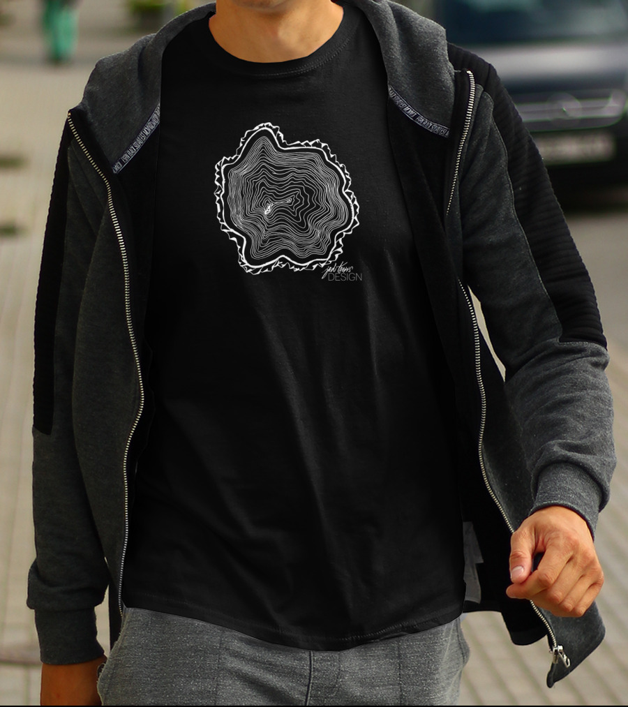 Grow Your Life In Light Tree Rings By Anthony T-Shirt