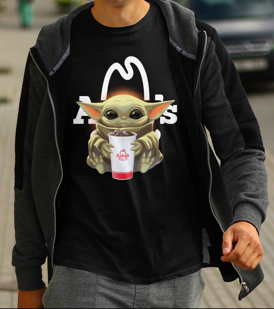 Baby Yoda Holding Arby's Drink T-Shirt